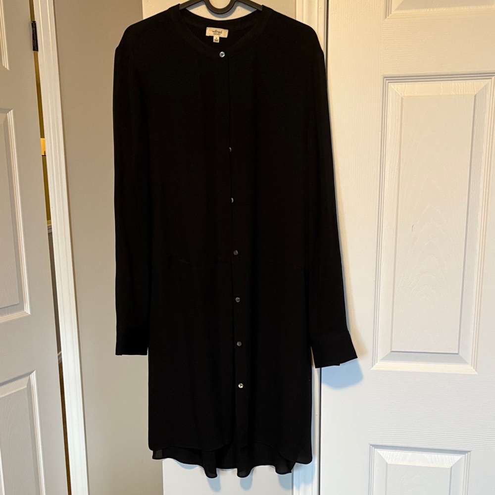 Wilfred SILK Classic Black Long Sleeve Dress